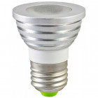 Ampoule led E27 3 watt (eq. 35 watt) RGB - Couleur eclairage - RGB