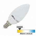 Ampoule led flamme E14 4 watt (eq. 30 watt) - Couleur eclairage - Blanc chaud 3000°K