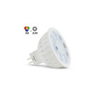 Ampoule led gu5.3 4w rgb plus blanc