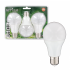 Lot de 3 ampoules led standards e27 9w 806 lumens - couleur chaude 3000k - classe énergétique a+