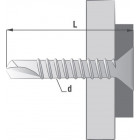 Boîte 500 Vis autoperceuse TFQ acier SCELL-IT - SQ1 - 3.5 x 19 mm - TFQ35019