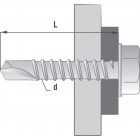 Boîte 500 Vis autoperceuse THT SCELL-IT - 4.2 x 16 mm - Assemblage 9 mm - THT7-42016