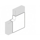 Angle plat queraz enclipsage direct pour gbd(a)50085 ral 9010 blanc paloma (l44789010)
