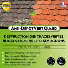 Anti Dépôt Vert Guard -Toute Pierre Tuile Zinc Bois - Nettoie Traces Vertes Moisissure Algues Rouge Lichens 5 Litres - Traite 30 m2