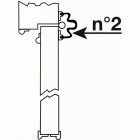 Anti pince-doigts garomin®n°2 pour portes intérieure/extérieure - 70 mm - 1,40 m - noir