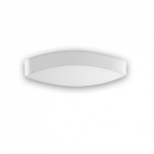 Aplique 3000k wave, aluminium et ppma, blanc mat