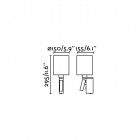 Aplique murale bronze rob 1 ampoule