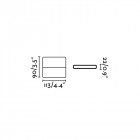 Aplique murale de jardin blanche aday