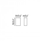 Aplique murale de jardin gris fonce canon