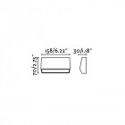 Aplique murale de jardin gris foncé must h7 cm