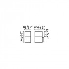 Aplique murale de jardin grise tarraco 1 ampoule