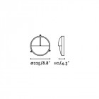 Aplique murale de jardin laiton timon 1 ampoule