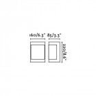 Aplique murale de jardin nickel mat cela h22 1 ampoule