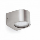 Aplique murale de jardin nickel mat ion 2 ampoules