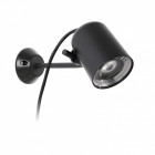 Aplique murale de jardin noire flow 1 ampoule