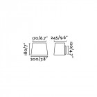 applique murale nickel+blanc sweet 1 ampoule