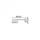 Aplique murale noire kale