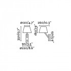 Aplique murale noire moma 1 ampoule h35 cm