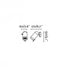 Aplique murale noire orleans 1 ampoule