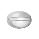 Applique 22 cm zeus, aluminium et polycarbonate, gris