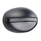 Applique 22 cm zeus, aluminium et polycarbonate, noir