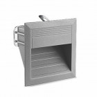 Applique 2w micenas path, aluminium et polycarbonate, gris