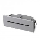 Applique 3000k micenas line, aluminium et verre, gris