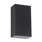 Applique 3w led outdoor, en aluminium et verre, noir