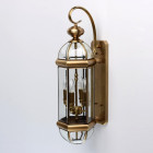 Applique d'extérieur laiton street 4 ampoules 23 cm