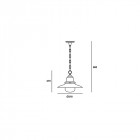 Applique de jardin avenue 1 ampoule