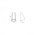 Applique de jardin karen h240 1 ampoule