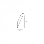 Applique de jardin koral l78 1 ampoule
