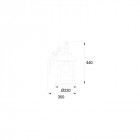 Applique de jardin siros 1 ampoule