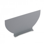 Applique delfos, aluminium et verre, gris