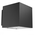 Applique hid afrodita, aluminium et verre, gris urbain