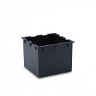 Applique led 20w micenas, aluminium et verre, gris urbain