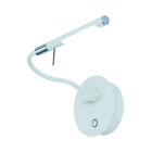 Applique led adjustable wall 30 cm, blanc, chrome