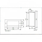 Applique led ip54 0,6 watt rectangulaire encastrable - couleur éclairage au choix