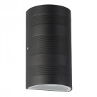 Applique led outdoor, en aluminium et verre, noir