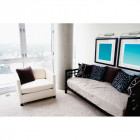 Applique led picture, acier brossé, 30 cm