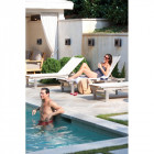 Applique luna, carrée, noir