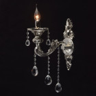 Applique murale argentée classic 1 ampoule 31 cm