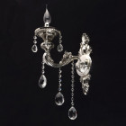 Applique murale argentée classic 1 ampoule 31 cm