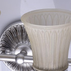 Applique murale argentée country 2 ampoules 22 cm