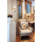 Applique murale beige country 1 ampoule 25 cm