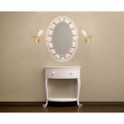 Applique murale beige flora 1 ampoule 18 cm