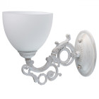 Applique murale blanche classic 1 ampoule 30 cm