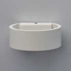 Applique murale blanche techno 1 ampoule 13 cm