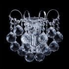 Applique murale chromée crystal 1 ampoule 15 cm