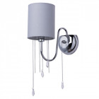 Applique murale chromée elegance 1 ampoule 25 cm